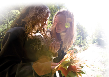 photo of two happy women